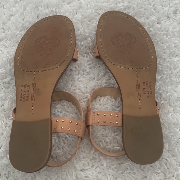 Vince Camuto Nude Sandals with Gold Studs size 7 - Picture 4 of 4